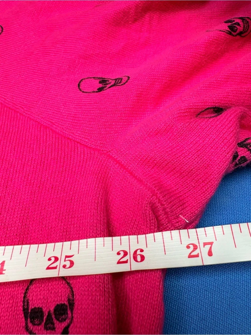Torrid Hot Pink Skull Print Sweater Womens size 2